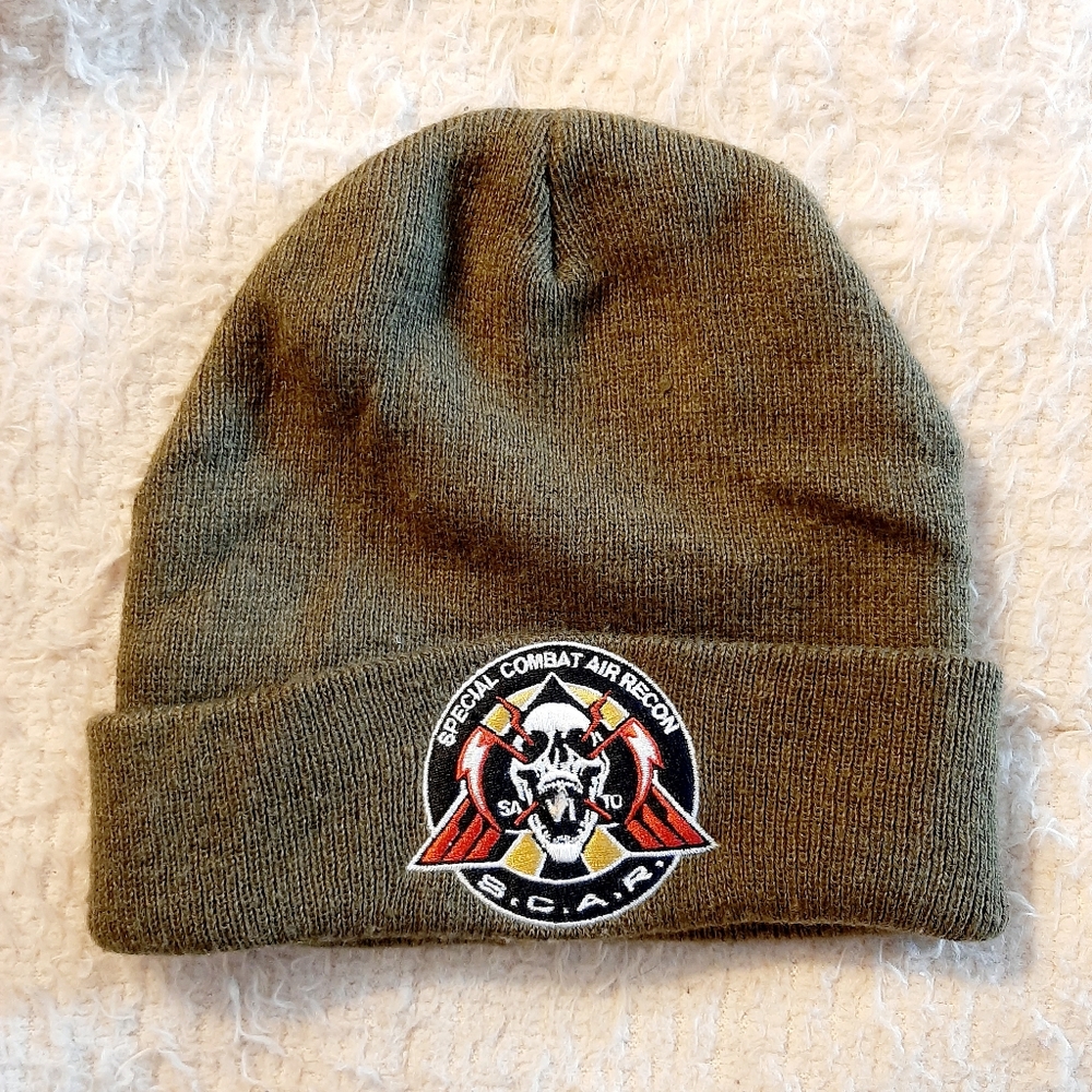 2016 Call of Duty Special Combat Air Recon S.C.A.R Army Green Knit Beanie Hat